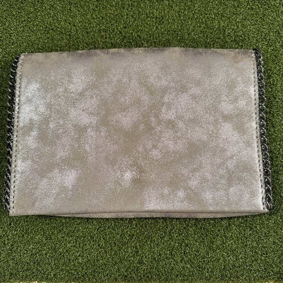 Chelsea28 gunmetal silver metallic Crossbody chain bag, Nordstrom NWOT‎ - Picture 1 of 11